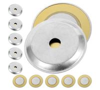 TEMPNAP 150pcs Copper Buzzer Ceramic Leads Trigger Buzzer Sound Sensor Transducer Pickup Easy Installation Silver for Sound-controlled Electronic Products
