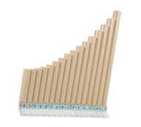 TEMPNAP 16-Tube Pan Flute C Key Resin Musical Instrument for Beginners Lightweight, Compact Design with White Finish for Musical Education