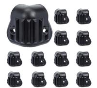 TEMPNAP 16Pcs Black Plastic Speaker Corner Protectors Practical Home Cabinet and Stage Speaker Edge Guards for Live Sound Equipment