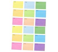 TEMPNAP 18Pcs Fluorescent Memo Pads Multi Function Note Stickers Small Page Markers for Office Use Smooth Writing Double Sided Colors