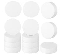 TEMPNAP 18pcs Round Foam Discs Craft Blanks for Cake Decorating Modeling Painting Glue Projects Lightweight Foam Circles for DIY Crafting and Floral Arrangements