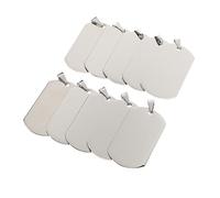 TEMPNAP 1bag Men's Military Pendant in Titanium Steel Bag of Keychain Pendants for Necklace As Keyholder Decor for Men