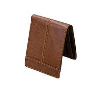 TEMPNAP 1Pc Leather Wallet for Men Retro Mad Short Wallet Coffee Casual and Stylish Design with Capacity for Coins Bills and Cards