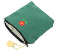 TEMPNAP 1pc Sanitary Towel Storage Pouch Portable Bag for Cards Earphones and More for School Office and Travel Compact Design Holds Napkins Stylish Random Pendant and Bead Chain