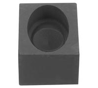 TEMPNAP 1pcs Graphite Ingot Mold Melting Casting Tool Corrosion Resistance Impact Resistance Black Heart Shape Metal Casting Mold for Teaching and Test Analysis