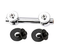 TEMPNAP 1set Double End Snare Drum Lug Premium Drum Connector Replacement Parts Easy Install Silver Finish