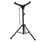 TEMPNAP 1set Folding Drum Stand Practice Pad Stand for Drummers Dumb Snare Drum Rack Black Lightweight and Portable Design