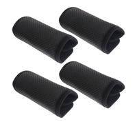 TEMPNAP 2 Pair Black Wheelchair Armrest Cushions with Enhanced Comfort and Moisture-Wicking Polyester Material, Soft Rubber Grip Pads for Rollator and Senior Mobility Aids