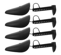 TEMPNAP 2 Pairs Black Plastic Shoe Trees for Men Lightweight Adjustable Shoe Support Shapers Crease Protectors and Sneakers for Travel and Closets