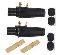 TEMPNAP 2 Sets Alto Saxophone Mouthpiece Set with Protective Caps Easy to Replace Accessories for Alto Saxophones Crafted From for Pure Sound