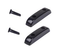 TEMPNAP 2 Sets Bass Guitar Thumb Rest Plastic Finger Rest Maintain Correct Finger Position Correcting Hand Posture Black Musical Instrument Part for Comfortable Playing