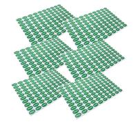 TEMPNAP 2000pcs Qc Passed Labels Quality Testing Tags Self Adhesive Printing PVC Material Oval Green Stickers for Shipping Quality Control