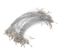 TEMPNAP 200pcs Hanging Tag Snap Rope Price Tag Fasteners Compact No Special Tool Required Silver Hemp Rope for Craft Making and Home Decoration 20cm