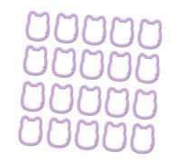 TEMPNAP 20pcs Cat Keychain Clips Zinc Alloy Spring Loaded Open Ring Pendant Keyrings for DIY Crafts Bags and Keys Portable Multipurpose Accessories with Playful Cat Shape Design