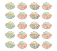 TEMPNAP 20Pcs Gradient Color Shell Phone Case Decor DIY Craft Accessories for Mobile Lightweight Ocean Resin Embellishments Random Colors Random Color