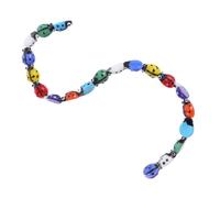 TEMPNAP 20pcs Ladybug Glazed Beads DIY Jewelry Making Supply for Necklace Bracelet Keychain Crafting Random Color Beads Charms for Creative Random Color