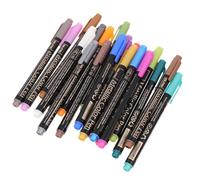 TEMPNAP 20pcs Metallic Colour Pens Set for Detailed DIY Projects and Office Use, Lightweight Abs Material with Smooth Flow Ink, for Rock Painting, Journals, and Black Card Graffiti