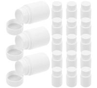 TEMPNAP 20pcs Plastic Medicine Bottle 40g White Empty Pill Bottle for Pharmaceutical Companies, Lightweight Plastic with Tight Sealing Cap