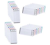 TEMPNAP 24pcs Six-Holes Budget Cards Paper Sheets for Expense Tracking and Budget Management with Assorted Colours, Creative Design for Business Travel and Picnic Use