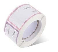 TEMPNAP 250 Self-Adhesive Freezer Labels for Food Containers, Writable Paper Stickers with Replaceable Design, for Labeling Jars and Pantry Items, Removable Food Storage Date Stickers Roll