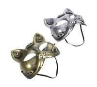 TEMPNAP 2Pcs Artistic Cat Cyborg Design for Halloween Cosplay and Costume Parties Lightweight Comfortable Party Accessories