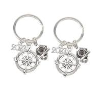 TEMPNAP 2pcs Bachelor's Cap Keychain Graduation Keyring Class Ring for Women Men