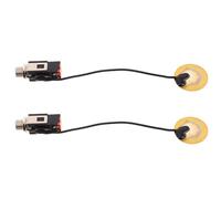 TEMPNAP 2pcs Banjo Piezo Contact Instrument Pickup 13cm Transducer for Kalimba Ukulele Practice Use with High Sensitivity Response and Lightweight Design