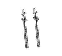 TEMPNAP 2pcs Drum Screws Long Metal Tension Rods Washers for Drum Lugs for Tuning