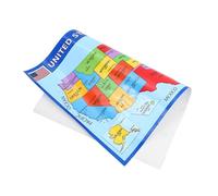 TEMPNAP 2pcs Laminated America Map Wall Posters Vibrant Geography Learning Charts for Classroom Home Decor Wear Resistant Educational Wall Art for Students