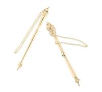 TEMPNAP 2pcs Metal Reading Pointer for Bible Study Chain Bookmark for Jewish Bar Mitzvah and Haftorah Comprehension for Study Groups and Religious Texts