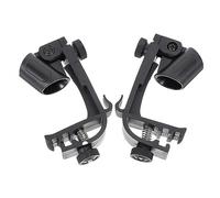 TEMPNAP 2Pcs Microphone Clips Durable Plastic Mic Holders for Drums Instruments for Close Recording Black Microphone Holders with Practical Design
