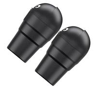 TEMPNAP 2pcs Mini Car Trash Can 520ml Plastic Bin with Lid Black