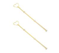 TEMPNAP 2pcs Multi-Layered Dessert Tower Rack with Golden Iron Stands, Elegant European-Style Fruit Holder for Dining Room and Home Decoration, Good Load-Bearing Capacity and Fine