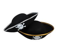 TEMPNAP 2Pcs Pirate Captain Hat Creative Masquerade Costume Accessories for Halloween Carnival Parties Fun Photo Props for Adults