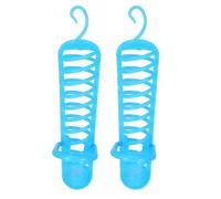 TEMPNAP 2pcs Plastic Millet Holder Parrot Feeder Basket with Hollow Monitoring Feature and Perch Stand for Cockatiel and Parakeet Bird Cage