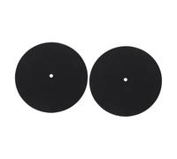 TEMPNAP 2pcs Silicone Turntable Mat Static Record Player Slipmat for Pro Turntables Durable Slip Design Enhances Sound Quality