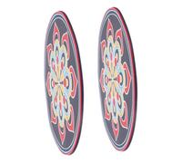 TEMPNAP 2pcs Sound Bowl Cushion Mat Handmade Embroidery for Meditation Non- Design Elegant Patterns for Enhancing Your and Comfort during Practice