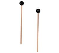 TEMPNAP 2Pcs Tongue Drum Mallets with Wood Handles Small Rubber Heads for Concert Percussion Lightweight Sturdy Mini Drumsticks Suitable for Music Practice and Performance