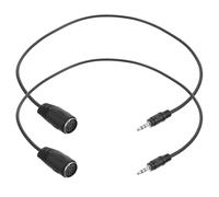 TEMPNAP 2pcs Trs Male to Pin Din Female Midi Adapter Effortless Connectivity for Midi Keyboard Piano Drum and Sound Card Durable Audio Signal Transmission