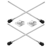 TEMPNAP 2sets Professional Bass Drum Legs Anti-skid and Floor Tom Leg Clamp Holder Drum Accessory for Enhanced Stability and Performance