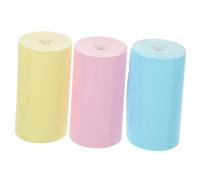 TEMPNAP 3 Rolls Multipurpose Thermal Printer Paper for Receipt Machines Till Rolls in Pink Blue Yellow Crisp Clear Printing for Shops Offices Hotels Restaurants