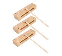 TEMPNAP 3 Sets Wooden Rhythm Block Set Percussion Instrument for Stimulate Music Interest Creativity Beginner Friendly Musical for Schools Homes