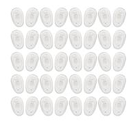 TEMPNAP 30 Pairs Silicone Nose Pads for Glasses Professional Eyeglass Pads Replaceable Non-slip Soft Nosepads to Reduce Burden on Nose and Fix Glasses for Daily Use