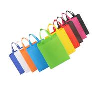 TEMPNAP 30PCS Reusable Non-woven Tote Bags with Comfortable Handles Color Portable Shopping Bags for Grocery Retail and Event Use Handbags for Daily Carry