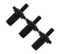 TEMPNAP 3Pcs 4Mm Electric Guitar Bridge Posts Screws Set Black Metal Guitar Hardware for Bridge Saddles and Tremolo Adjustment Replacement Electric Accessories