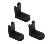 TEMPNAP 3pcs Black Rubber Drum Claw Hooks Anti-slip Drum Support Bracket Mounting Clamp for Snare and Bass Suspension Accessories