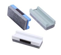 TEMPNAP 3pcs Chalkboard Eraser Felt Duster with Groove for Effortless Cleaning of Blackboard Whiteboard Teaching Essentials for Office School Use