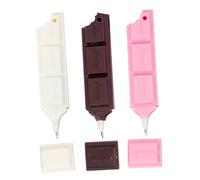 TEMPNAP 3pcs Cute Cartoon Chocolate Shaped Ballpoint Pens Fun and Writing Supplies for School for Boy Girl Creative Projects and Decoration