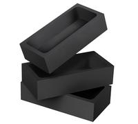 TEMPNAP 3pcs Graphite Mold Melting Crucible High Temperature Resistant Graphite Crucible for Casting Metal Suitable for Petroleum Industry Oil Storage and Transportation