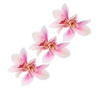 TEMPNAP 3pcs Lifelike Cymbidium Hair Clips Bohemian Floral Hairpins for Women for Beach Weddings and Summer Vacations Durable Cloth Design
